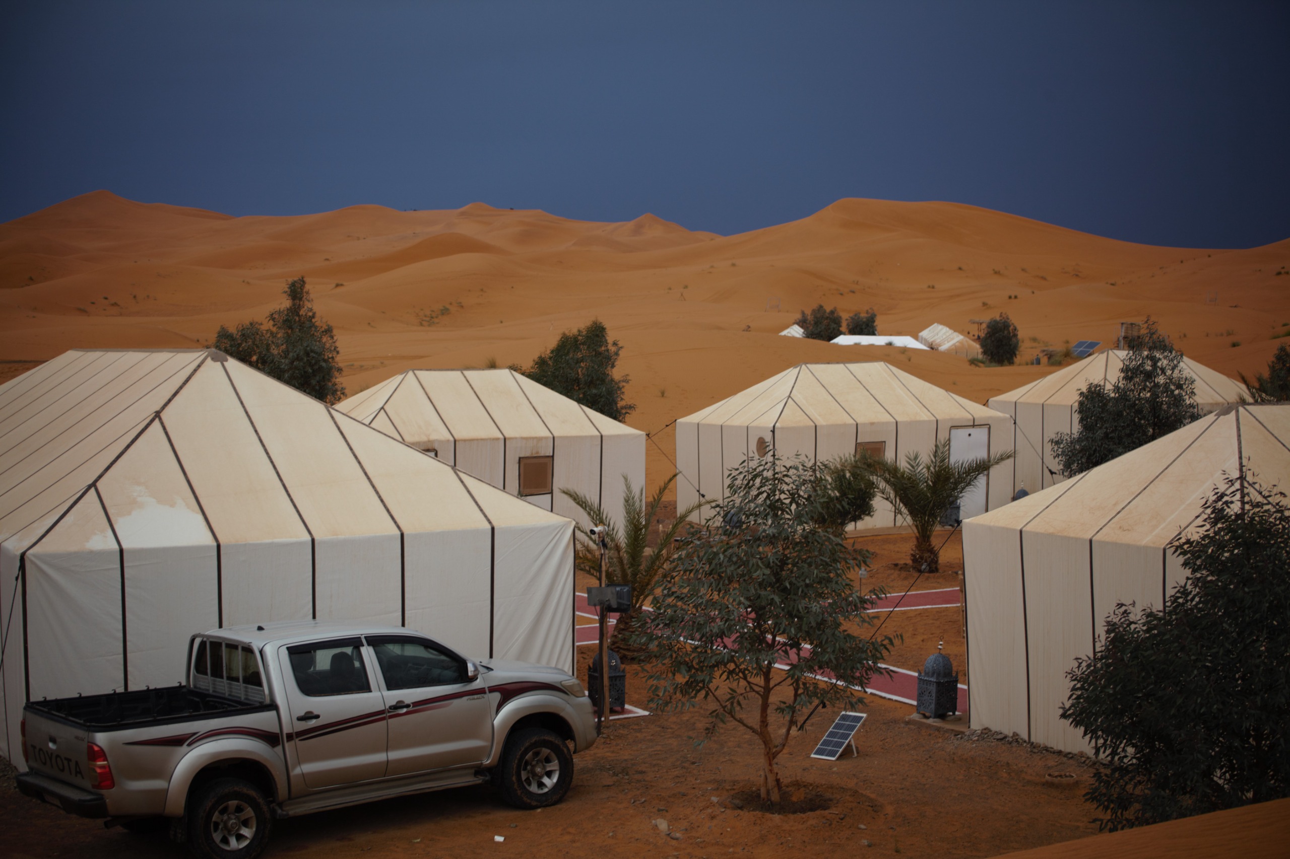 Desert camp in Merzouga